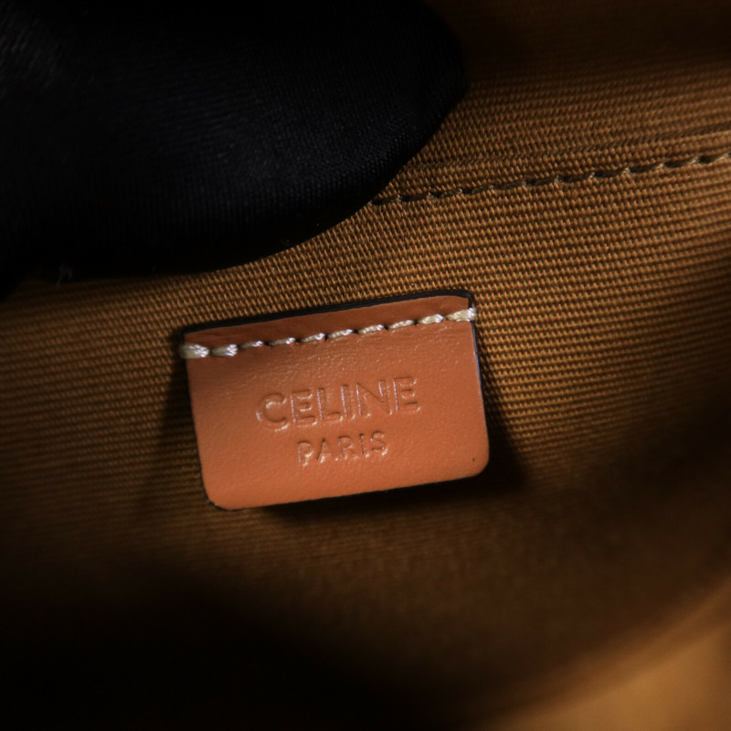 CELINE 塗層帆布Small Zipped Purse肩背袋-5