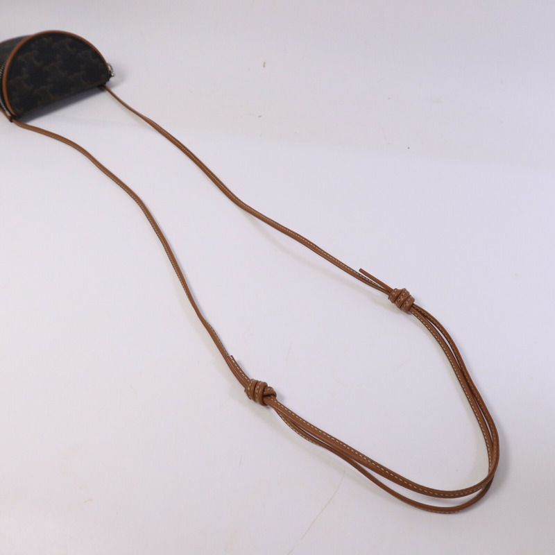 CELINE 塗層帆布Small Zipped Purse肩背袋-8