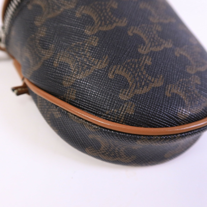 CELINE 塗層帆布Small Zipped Purse肩背袋-11