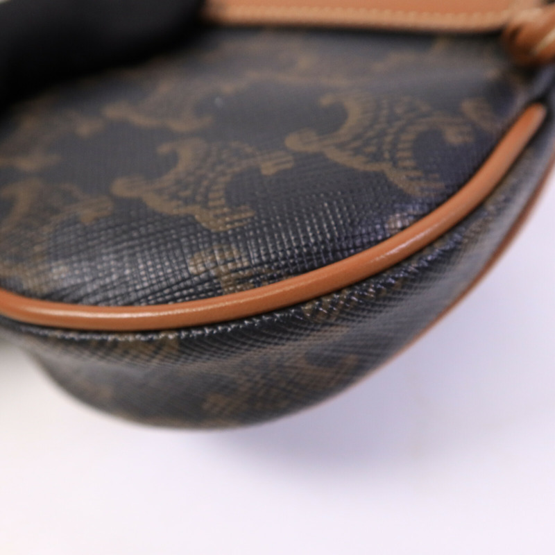 CELINE 塗層帆布Small Zipped Purse肩背袋-12