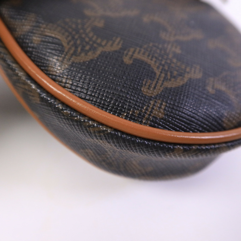 CELINE 塗層帆布Small Zipped Purse肩背袋-13