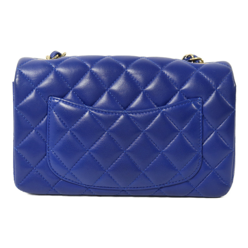 CHANEL 羊皮皮革Mini Classic 20鏈帶肩背袋-1