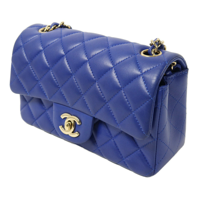 CHANEL 羊皮皮革Mini Classic 20鏈帶肩背袋-2