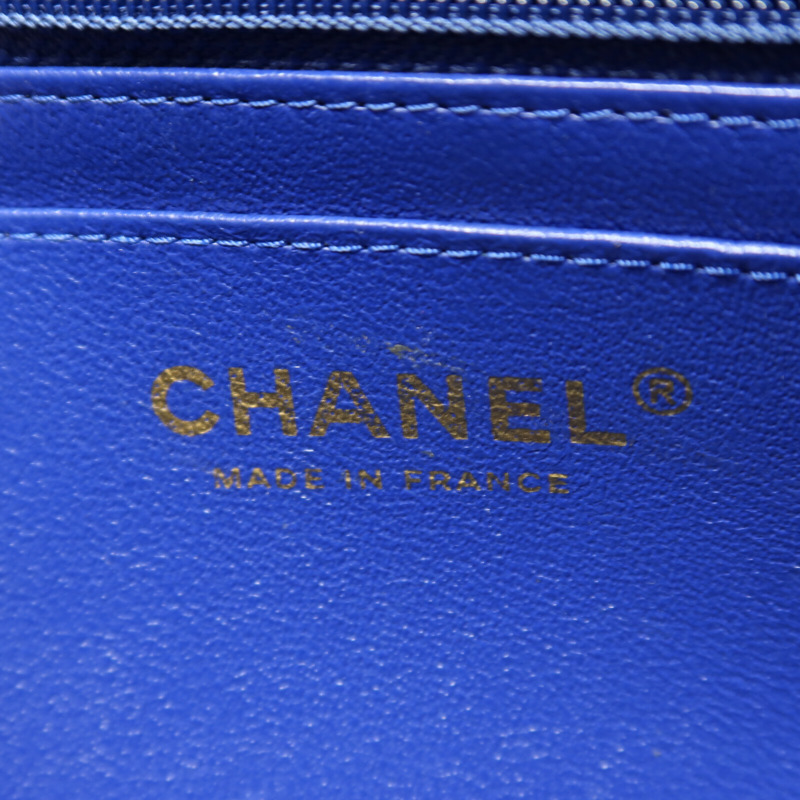 CHANEL 羊皮皮革Mini Classic 20鏈帶肩背袋-5