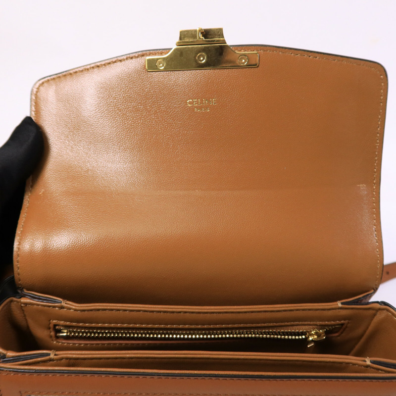 CELINE 帆布Teen Triomphe Bag肩背袋-13