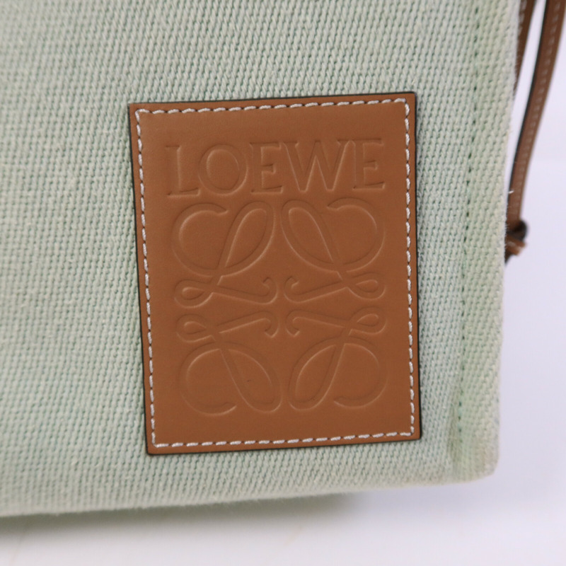 LOEWE 帆布Cushion Tote手挽袋-5
