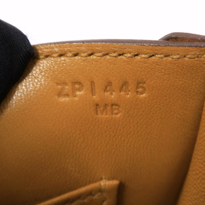 HERMES Chevre皮革Verrou Mini肩背袋Caramel-7