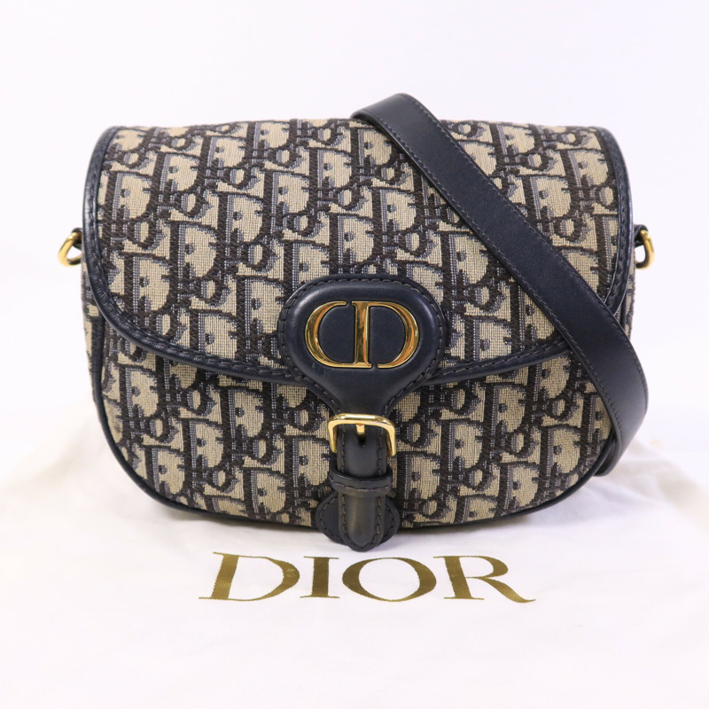 Dior 帆布Bobby Medium金扣肩背袋-9