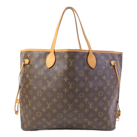 LOUIS VUITTON Monogram Neverfull GM Tote Bag金扣肩背袋