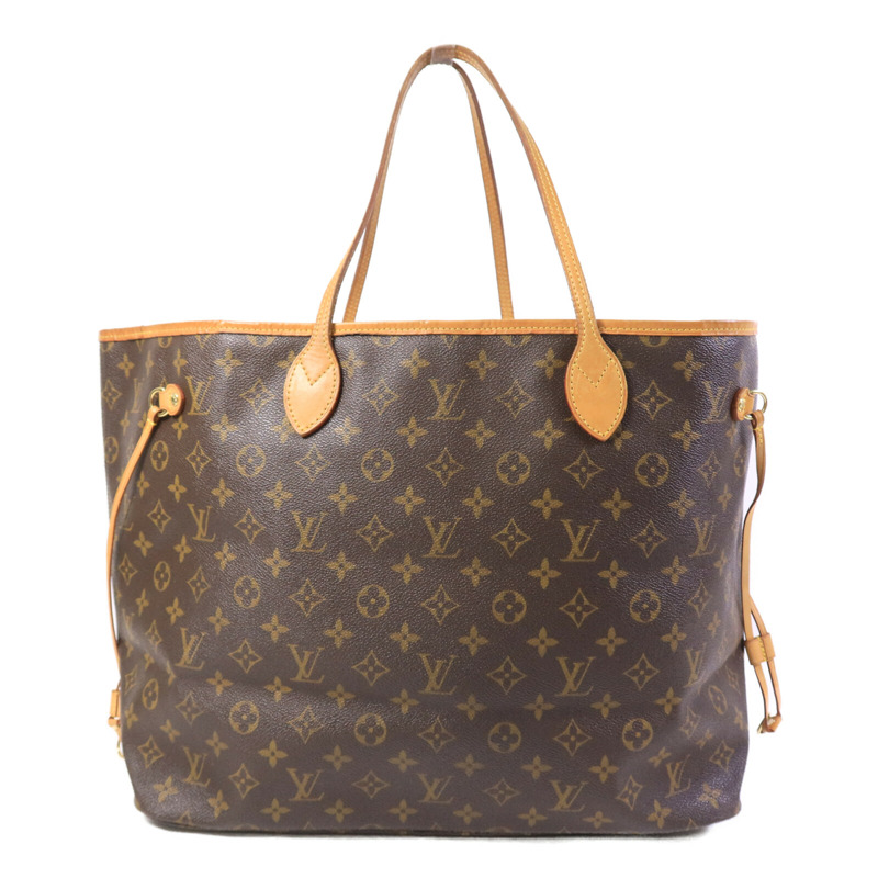LOUIS VUITTON Monogram Neverfull GM Tote Bag金扣肩背袋-1