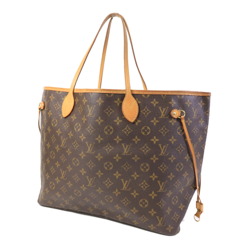 LOUIS VUITTON Monogram Neverfull GM Tote Bag金扣肩背袋-2
