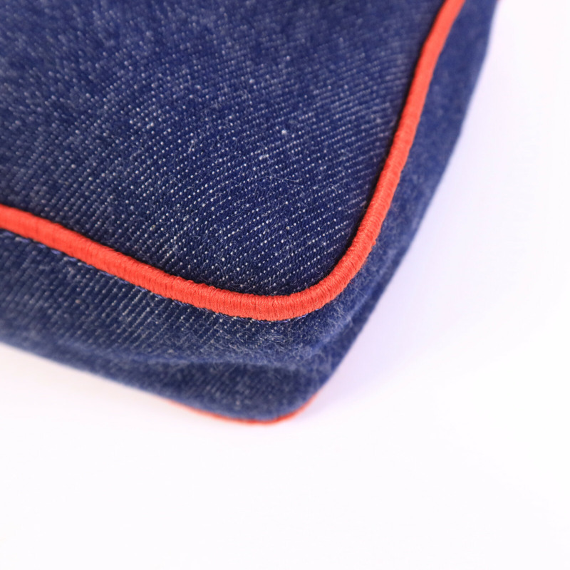 FENDI 牛仔布Bagutte Large手挽肩背兩用袋-10