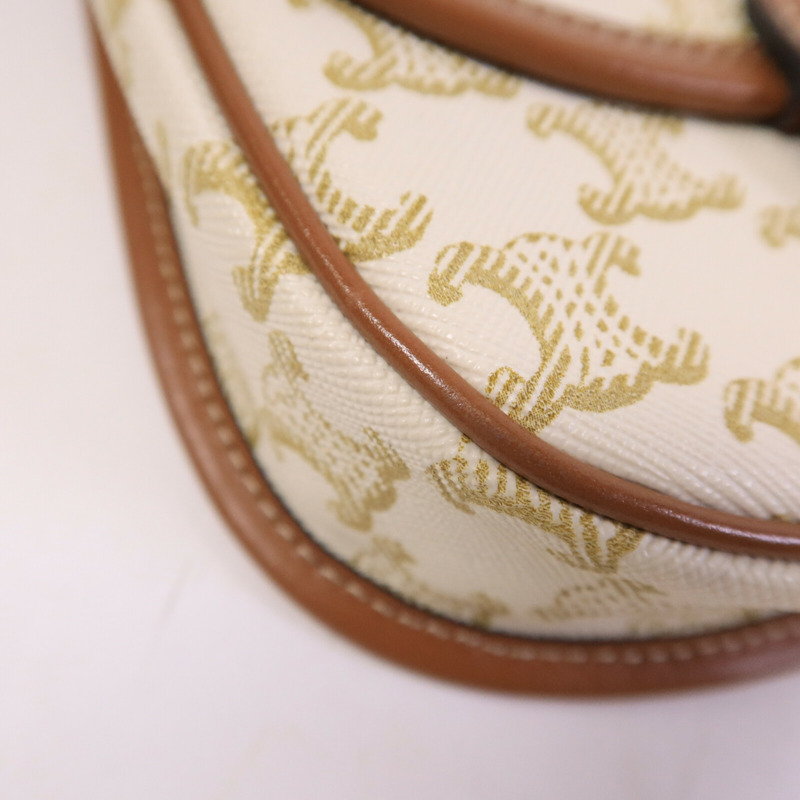 CELINE 塗層帆布Mini Besace肩背袋-10