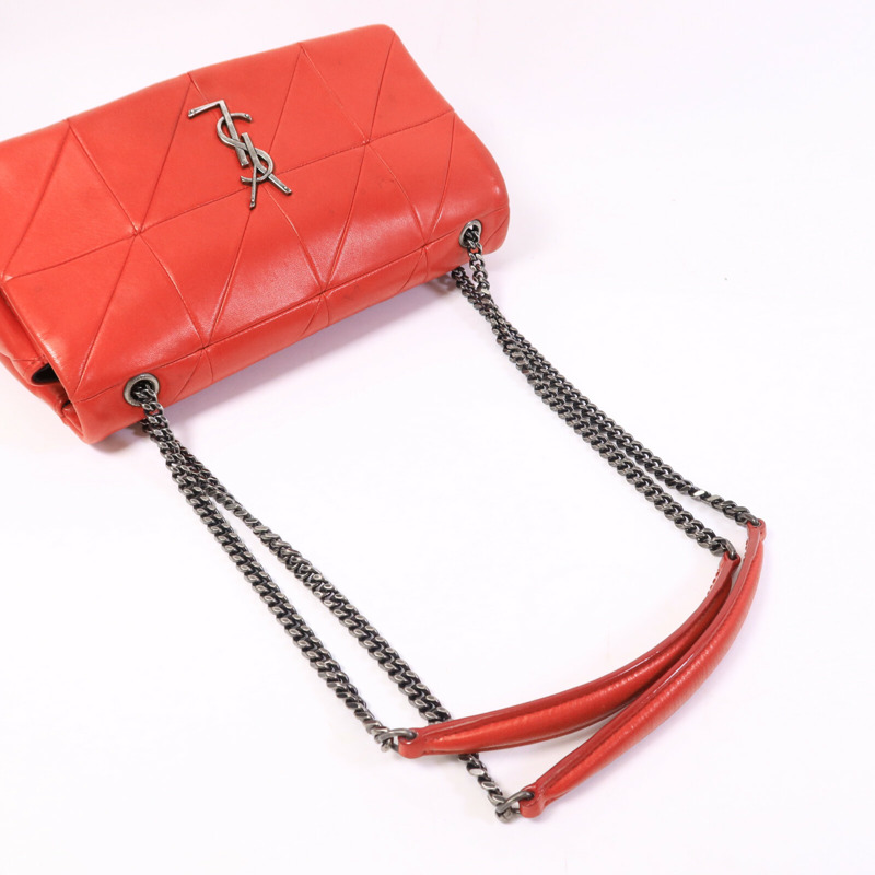SAINT LAURENT 羊皮皮革Jamie Medium鏈帶肩背袋-8