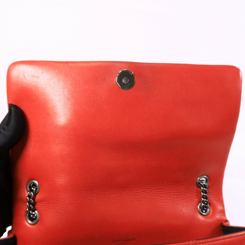 SAINT LAURENT 羊皮皮革Jamie Medium鏈帶肩背袋-13