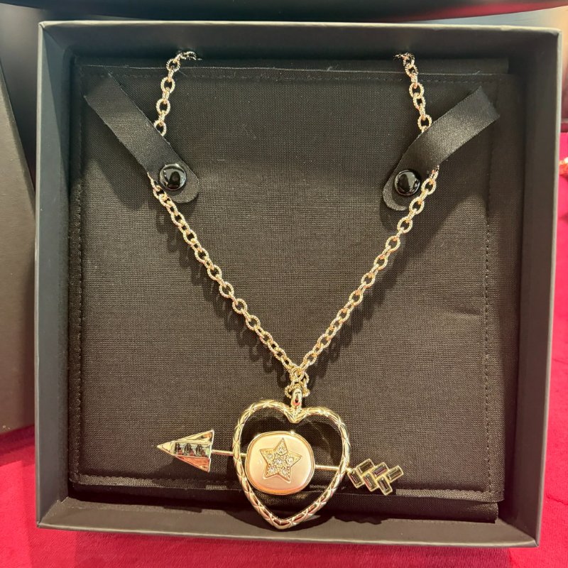 CHANEL 造型愛神愛心項鍊-4