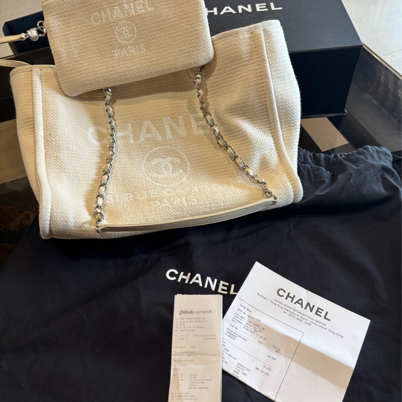 Chanel 藤織帆布手提袋 托特包 手提包 斜背包-1