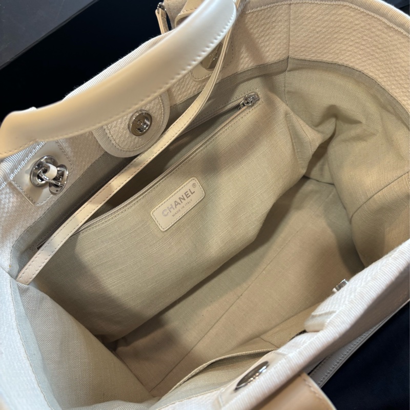 Chanel 藤織帆布手提袋 托特包 手提包 斜背包-3