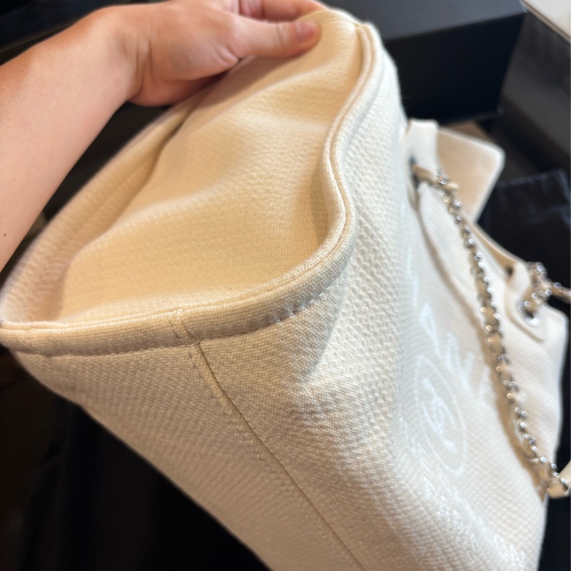 Chanel 藤織帆布手提袋 托特包 手提包 斜背包-4