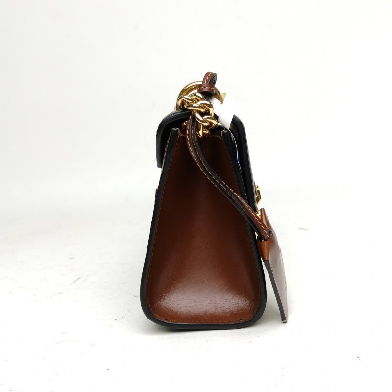 GUCCI Padlock鎖頭包小號20.5黑色牛皮/PVC金扣牛皮PVC肩背包-3