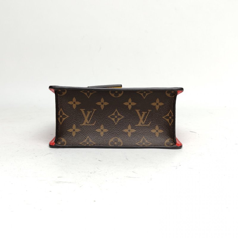 LOUIS VUITTON SpringStreet手提包拼色漆皮/PVC/EPI水波紋牛皮銀扣2019肩背包-4