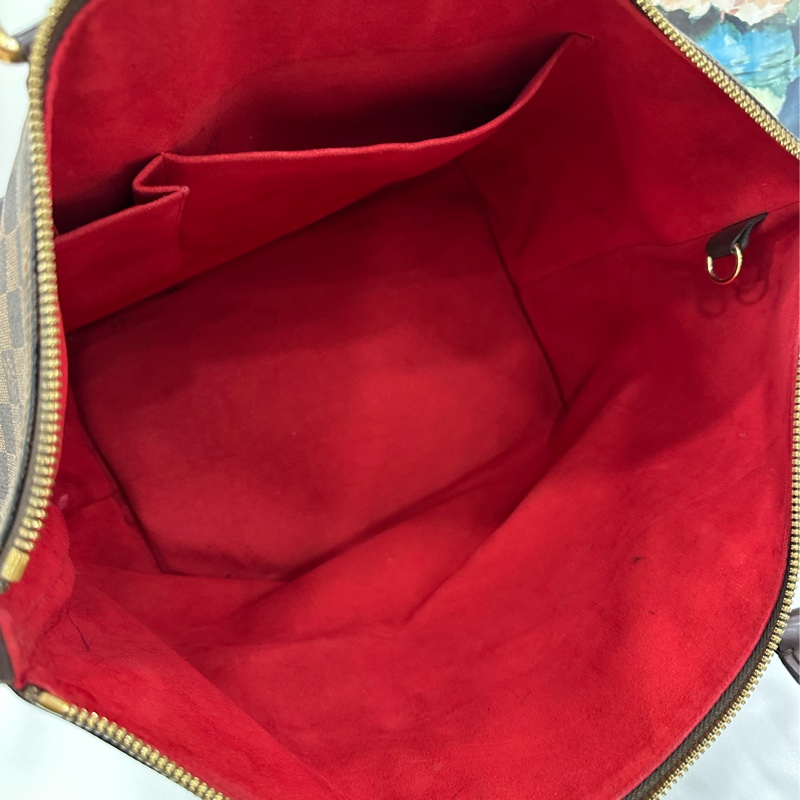 LV 路易威登棋盤格Saleya手提包 棕色經典款 金色五金 尺寸44*33-5