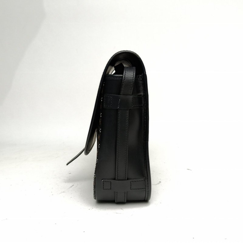 GOYARD 黑色PVCBelvedere郵差包中號29肩背包-1