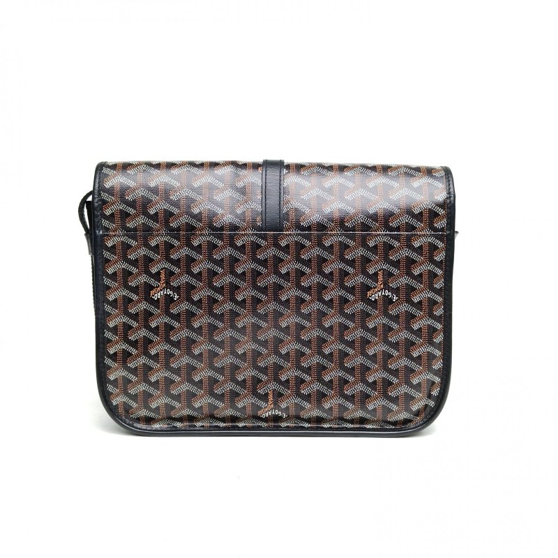 GOYARD 黑色PVCBelvedere郵差包中號29肩背包-2