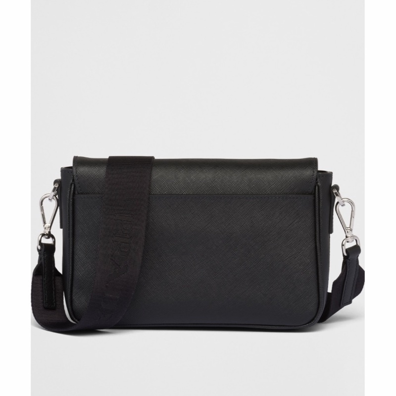 Prada 男士 Saffiano 徽標單肩包均碼碼22cm*5cm*14.5cm-1