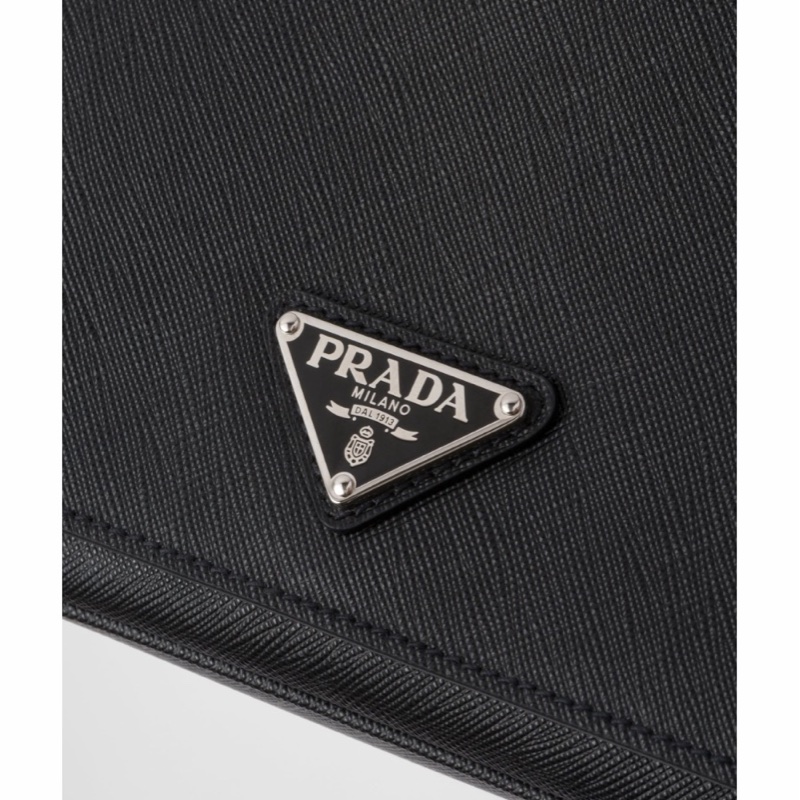 Prada 男士 Saffiano 徽標單肩包均碼碼22cm*5cm*14.5cm-5