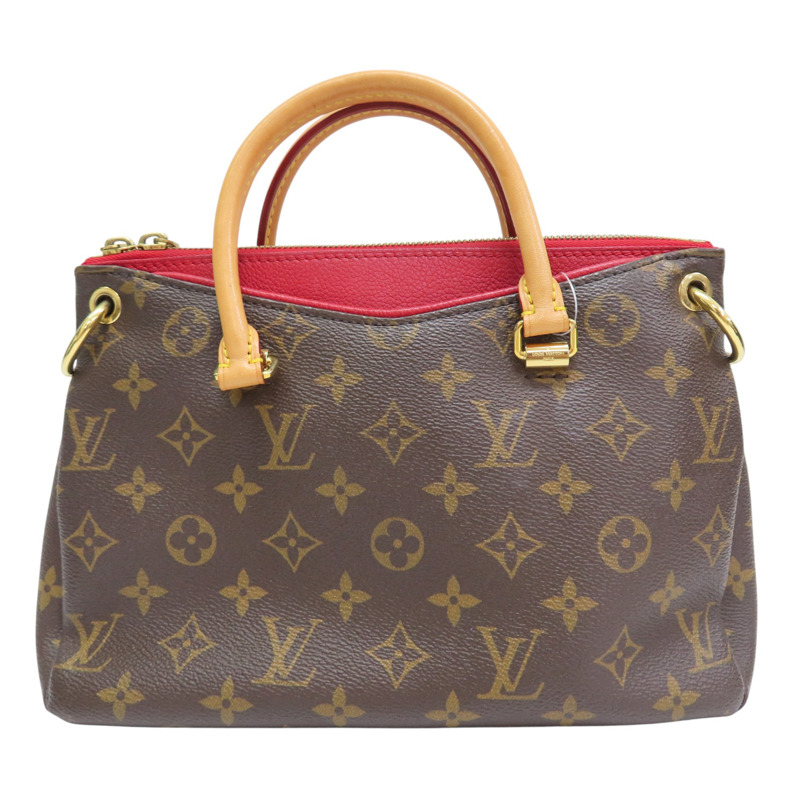 棕色 原花帆布 紅色牛皮 Pallas BB 兩用包【LOUIS VUITTON LV 路易威登】 M40463-1