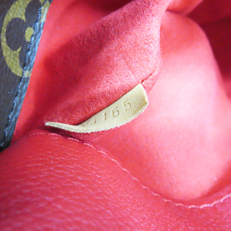 棕色 原花帆布 紅色牛皮 Pallas BB 兩用包【LOUIS VUITTON LV 路易威登】 M40463-6