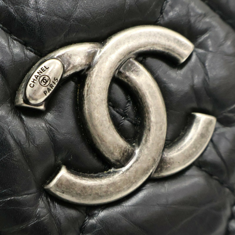 黑色牛皮 Chain 肩背包 無卡【CHANEL 香奈兒】-6