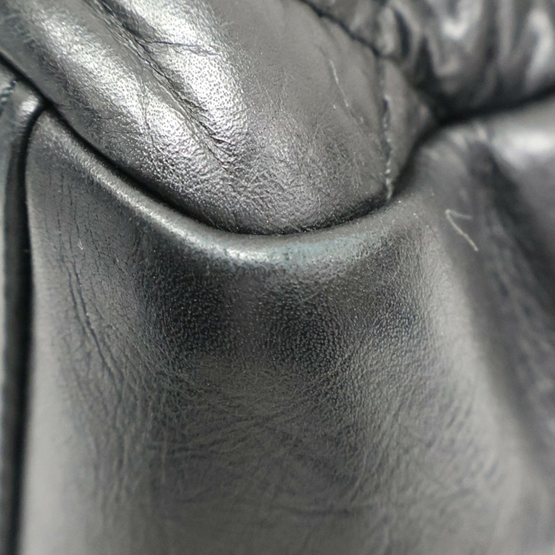 黑色牛皮 Chain 肩背包 無卡【CHANEL 香奈兒】-8