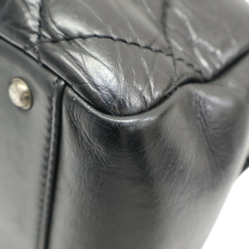 黑色牛皮 Chain 肩背包 無卡【CHANEL 香奈兒】-10