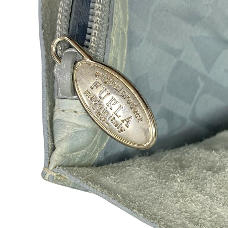 灰藍色 牛皮 手提包【Furla芙拉】-10