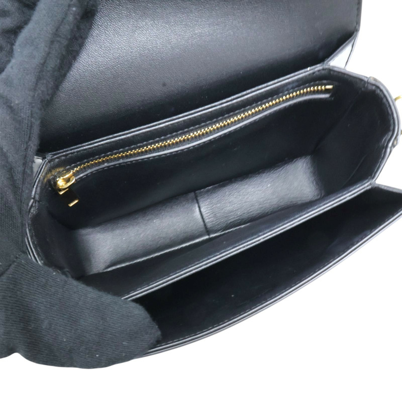 黑色 牛皮 TEEN TRIOMPHE 肩背包【CELINE 賽琳】 188423-2