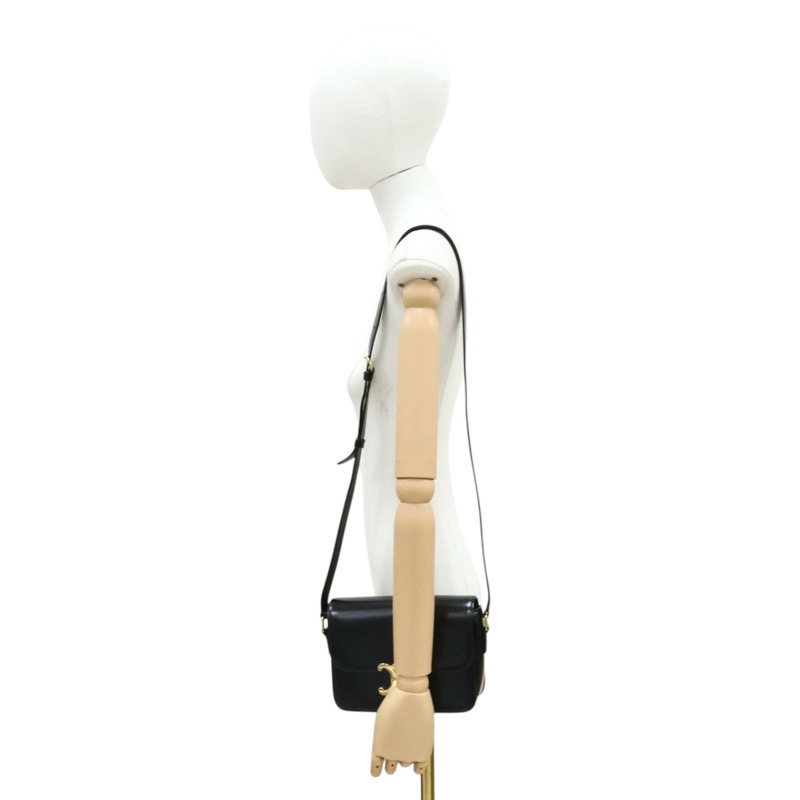 黑色 牛皮 TEEN TRIOMPHE 肩背包【CELINE 賽琳】 188423-9