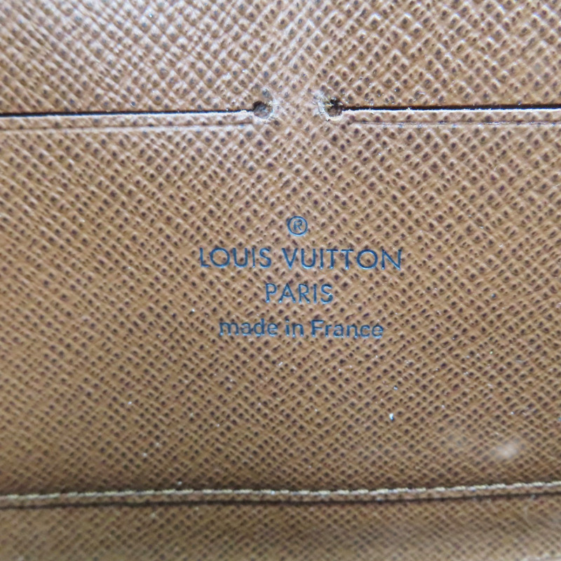 棕色 原花 帆布 Zippy Wallet 拉鍊長夾【LOUIS VUITTON LV 路易威登】 M60017-4