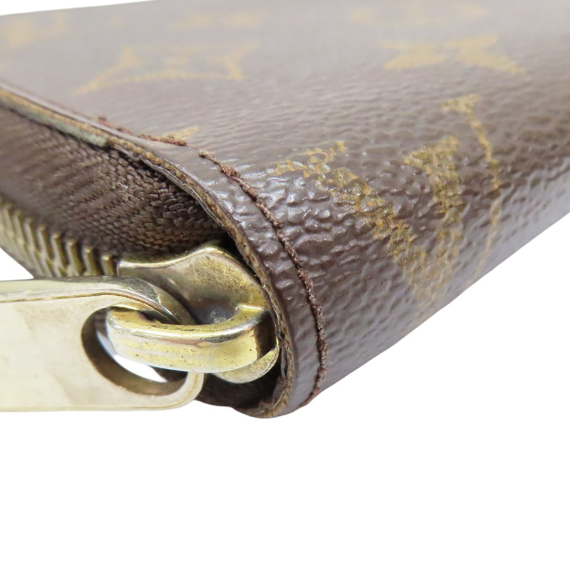 棕色 原花 帆布 Zippy Wallet 拉鍊長夾【LOUIS VUITTON LV 路易威登】 M60017-7