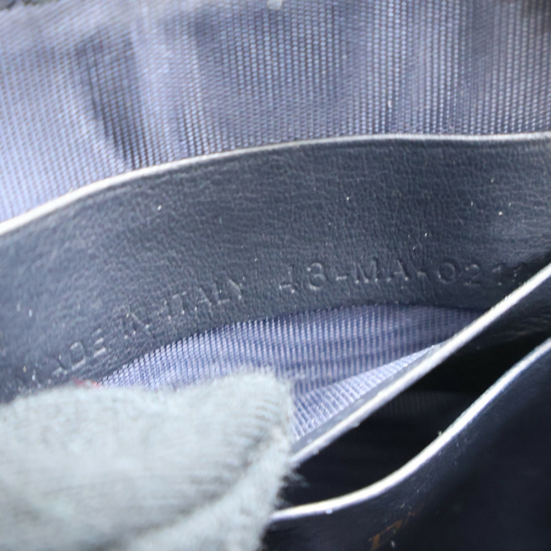 藍色 緹花帆布 Montaigne 手機 肩背包【Dior 迪奧】-4