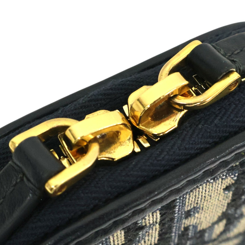 藍色 緹花帆布 Montaigne 手機 肩背包【Dior 迪奧】-6