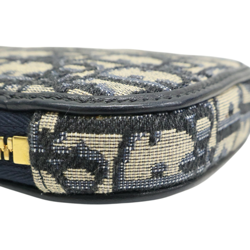 藍色 緹花帆布 Montaigne 手機 肩背包【Dior 迪奧】-9