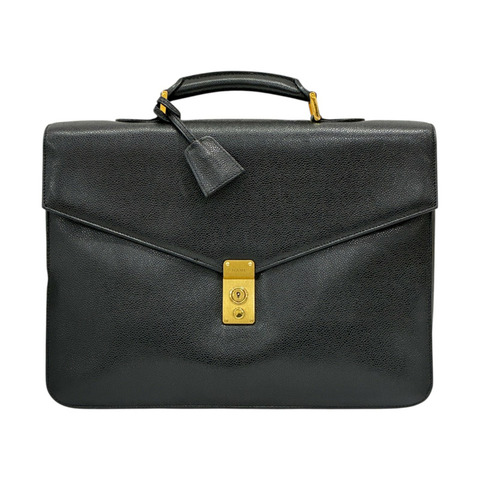 黑色 荔枝紋 牛皮 Vintage Briefcase 公事包【CHANEL 香奈兒】