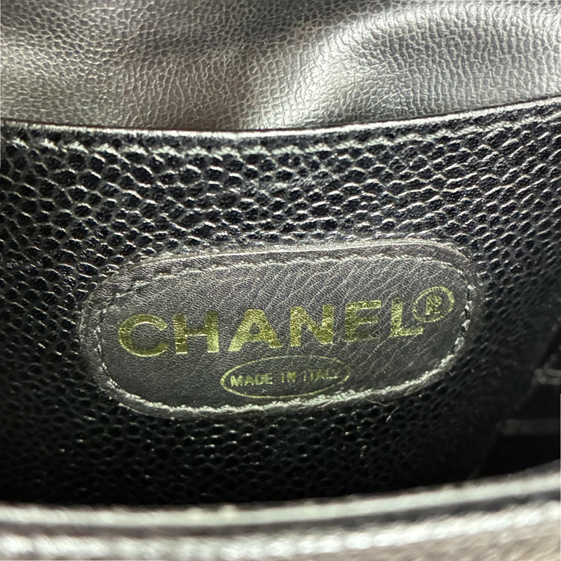 黑色 荔枝紋 牛皮 Vintage Briefcase 公事包【CHANEL 香奈兒】-4