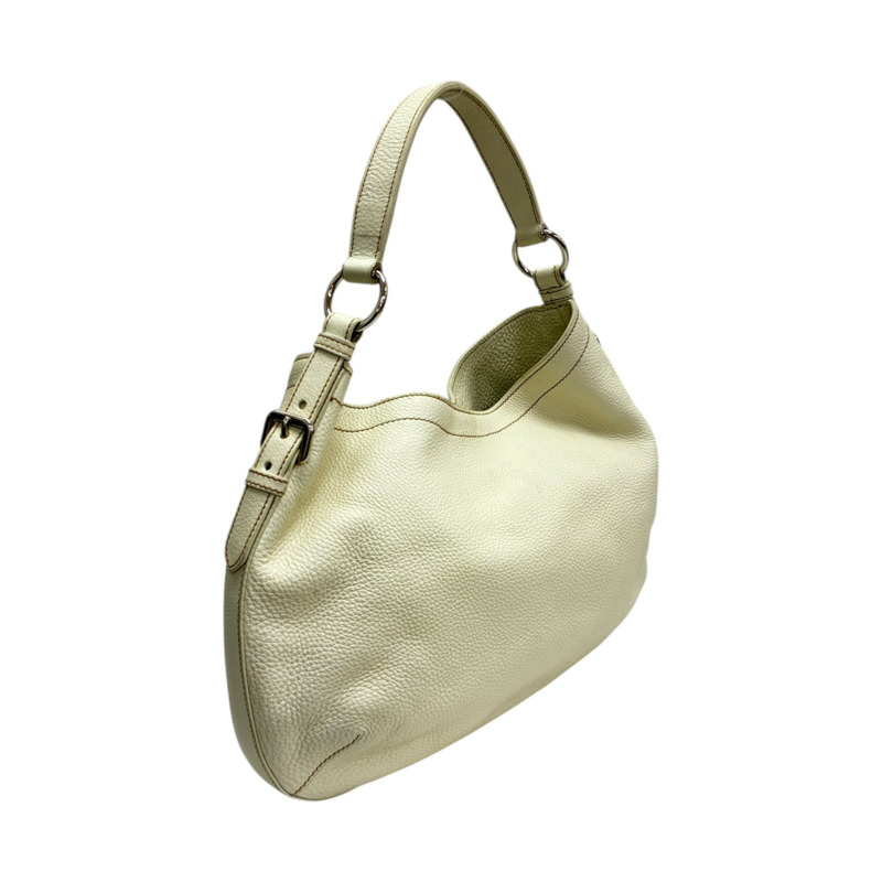 白色 牛皮 Hobo Bag 手提包 BR3349【PRADA普拉達】 BR3349-1