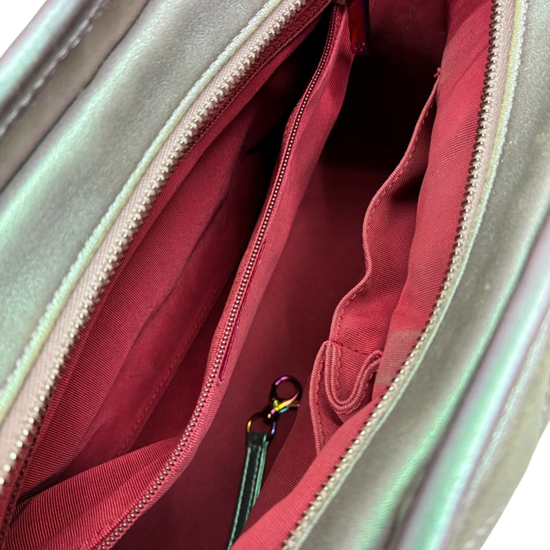 幻彩紫 菱格紋 牛皮 Gabrielle M 流浪包 肩背包【CHANEL 香奈兒】 A93824-2