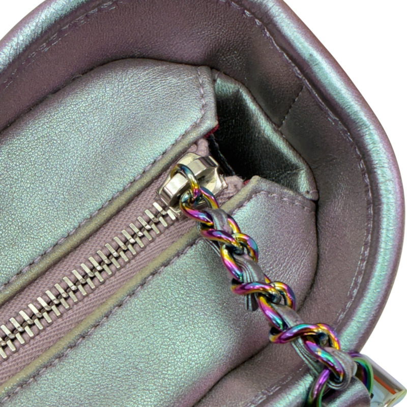 幻彩紫 菱格紋 牛皮 Gabrielle M 流浪包 肩背包【CHANEL 香奈兒】 A93824-13