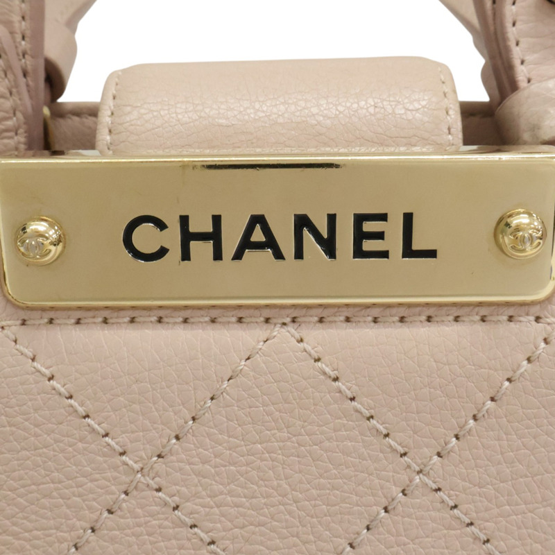 粉色 牛皮 Label Click Mini 兩用包 金釦 (無卡)【CHANEL 香奈兒】 A93731-3