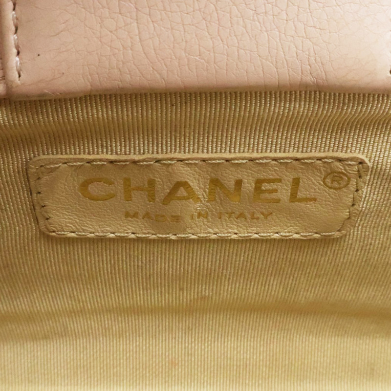 粉色 牛皮 Label Click Mini 兩用包 金釦 (無卡)【CHANEL 香奈兒】 A93731-4